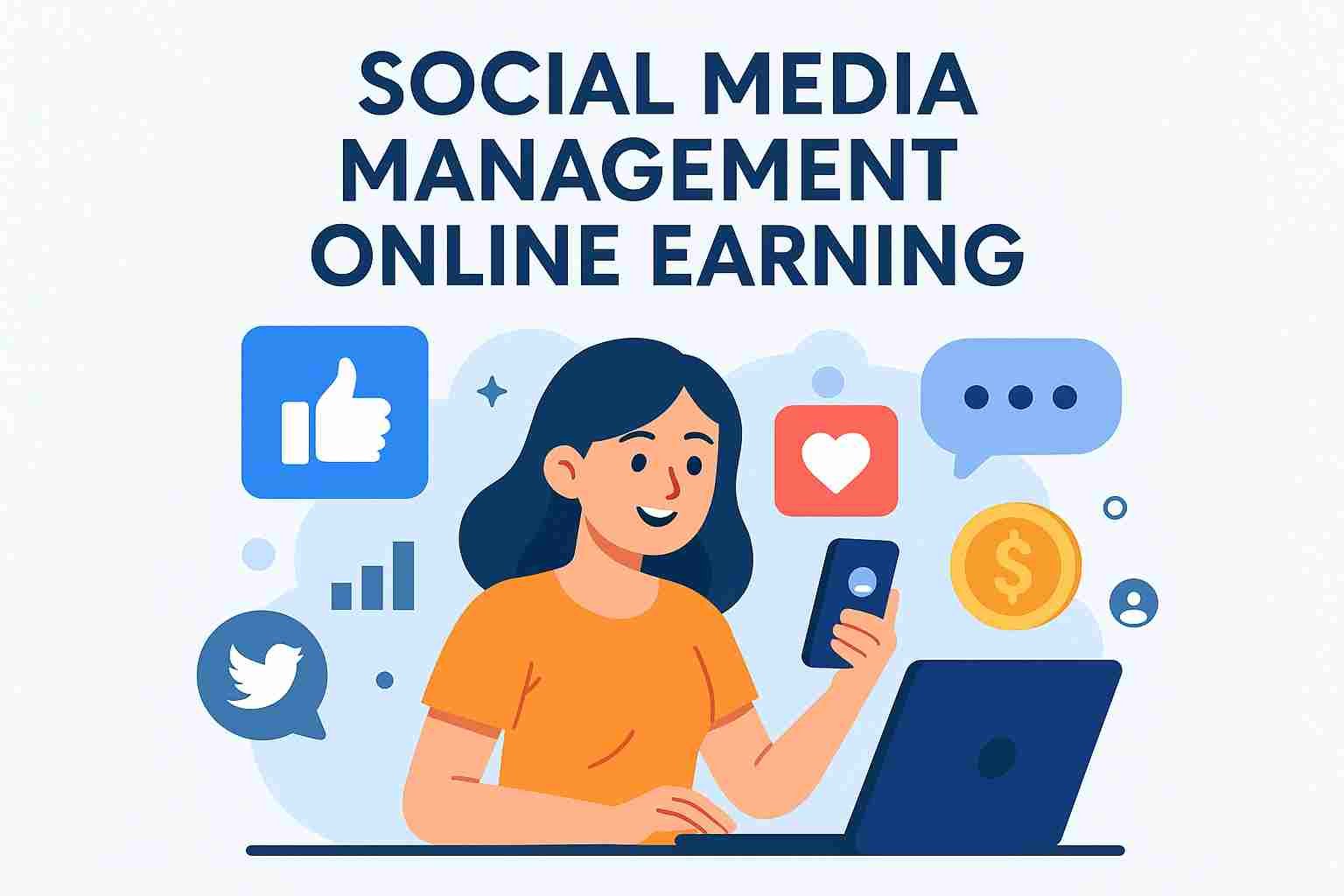 Social Media management online earning