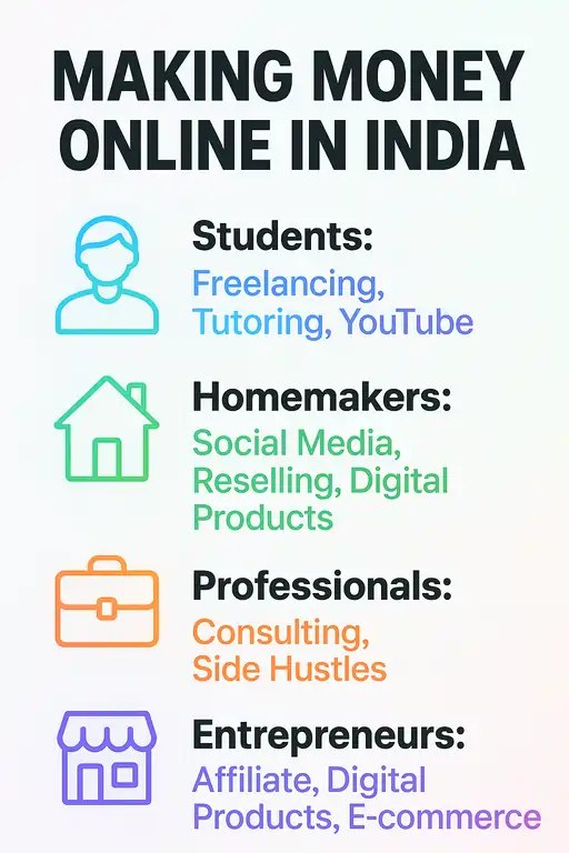 Making money online in India
