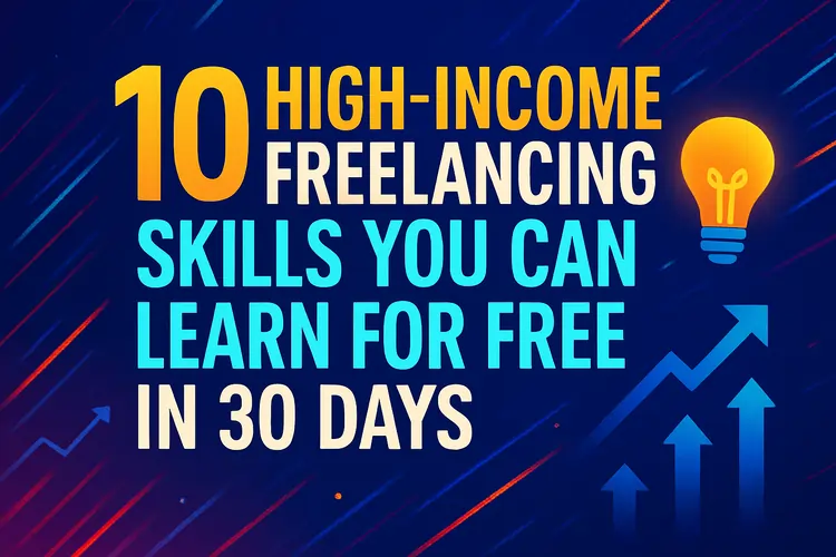 10 High-Income Freelancing Skills You Can Learn for Free in 30 Days