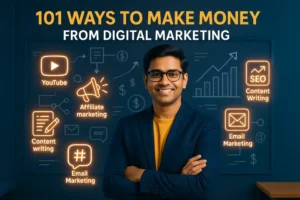 Read more about the article 101 Powerful Ways to Make Money from Digital Marketing (2025 Guide)