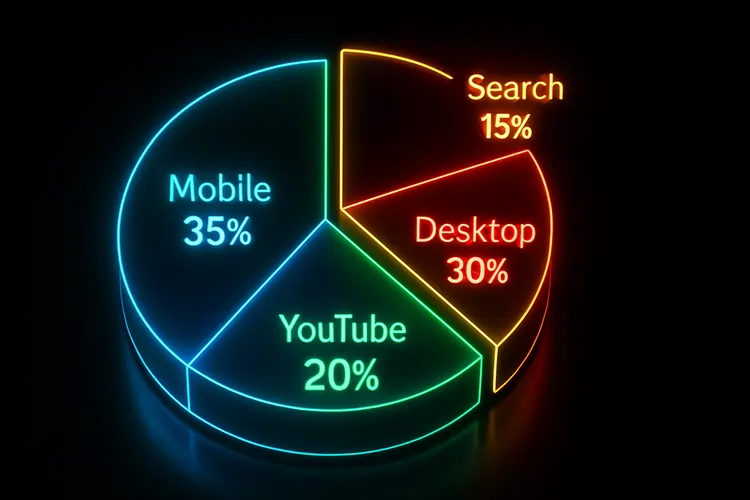 Device and Placement Breakdown — The DM School Review Google Ads Case Study
