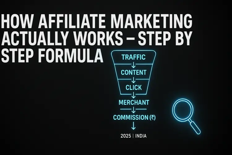 How Affiliate Marketing Actually Works – step by step formula