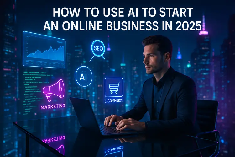 Read more about the article How to Use AI to Start an Online Business in 2025