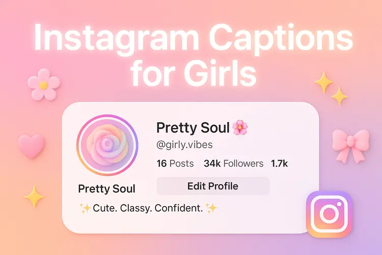 Read more about the article Instagram Captions for Girls (400+ Savage, Stylish, Aesthetic 2025)