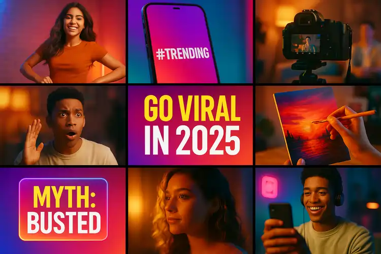 Instagram Reels Ideas to Go Viral in 2025 — collage of trend remix, tutorials, BTS, and storytelling
