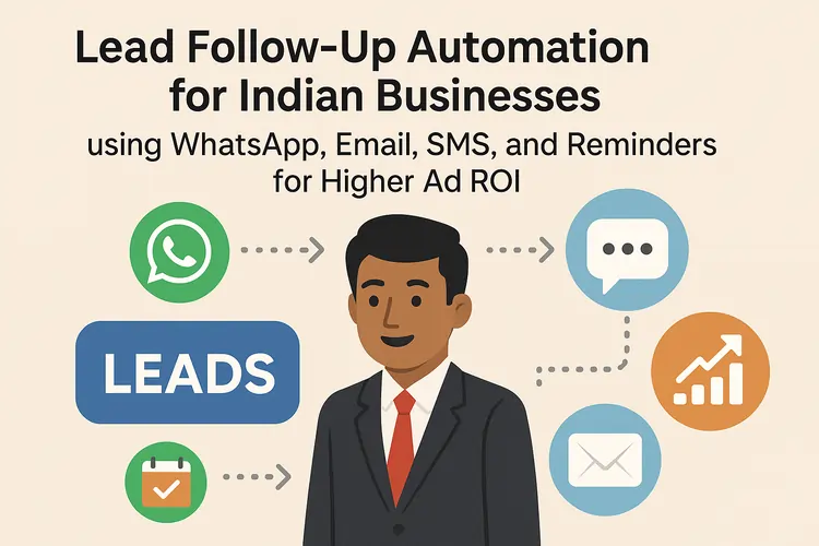 Lead follow-up automation for Indian businesses using WhatsApp, email, SMS, and reminders for higher ad ROI