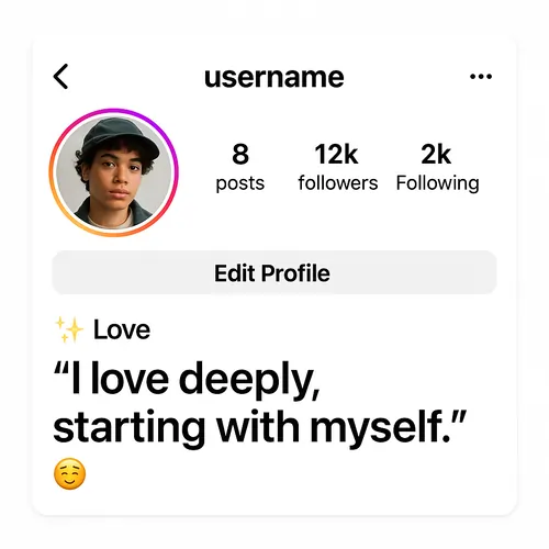 Love & Self Quotes for Instagram