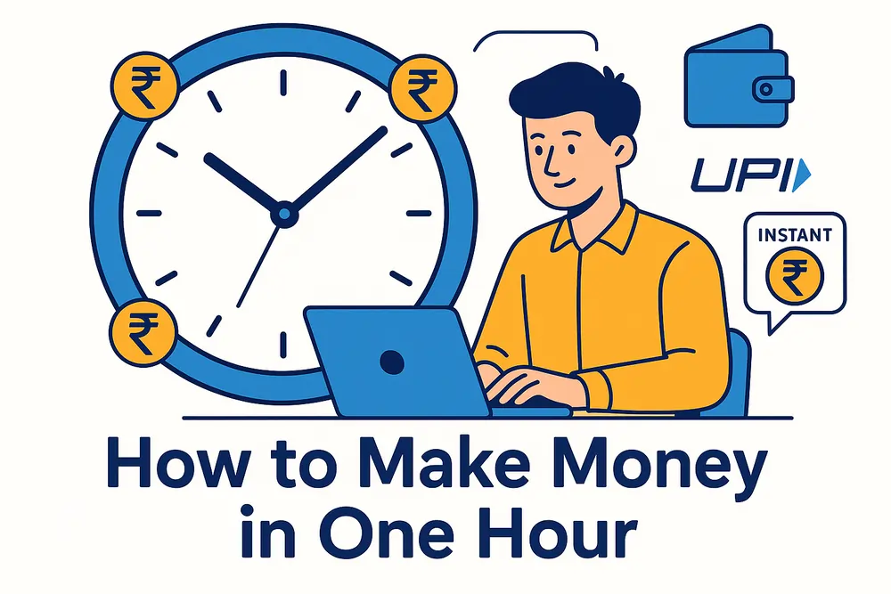 You are currently viewing How to Make Money in One Hour – 10 Quick & Proven Ways (2025)