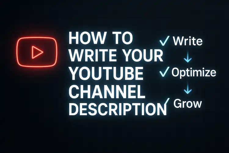 How to Write Your YouTube Channel Description (Step by Step)