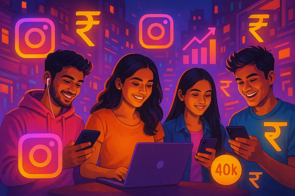 Indian creators earning money through Instagram in a booming digital economy
