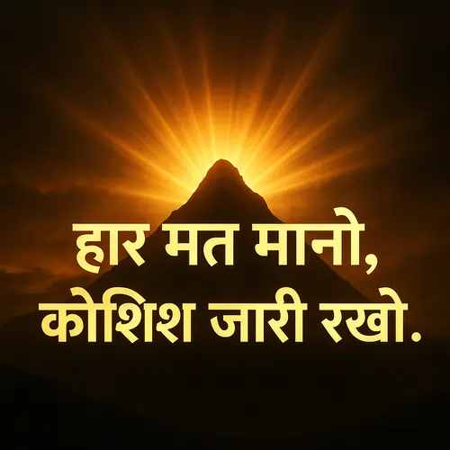 Short Motivational Quotes in Hindi – छोटे प्रेरक विचार