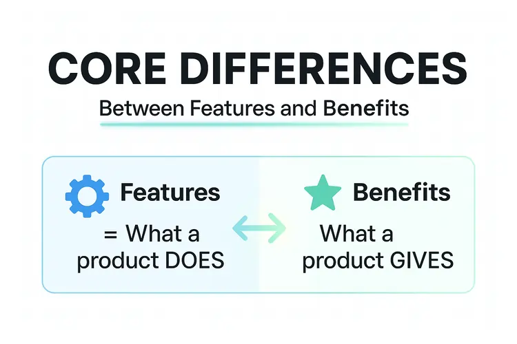 Core Differences Between Features and Benefits