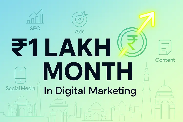 Read more about the article How to Earn ₹1 Lakh/Month in Digital Marketing (India 2025)