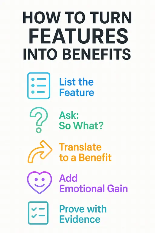 How to Turn Features into Benefits