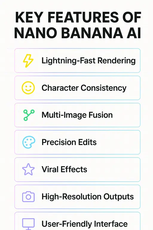 Key Features of Nano Banana AI