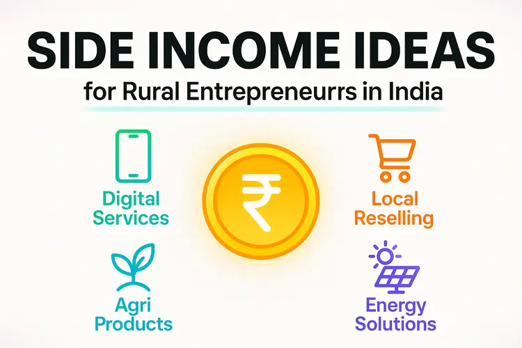 Read more about the article Side Income Ideas for Rural Entrepreneurs in India 2025