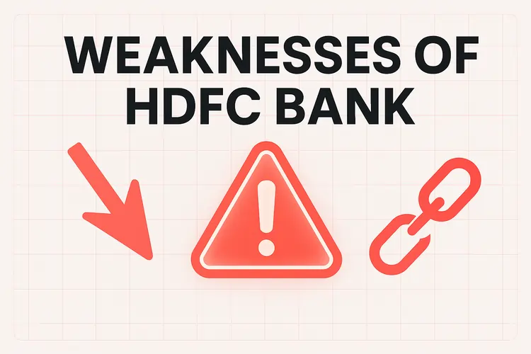Weaknesses of HDFC Bank