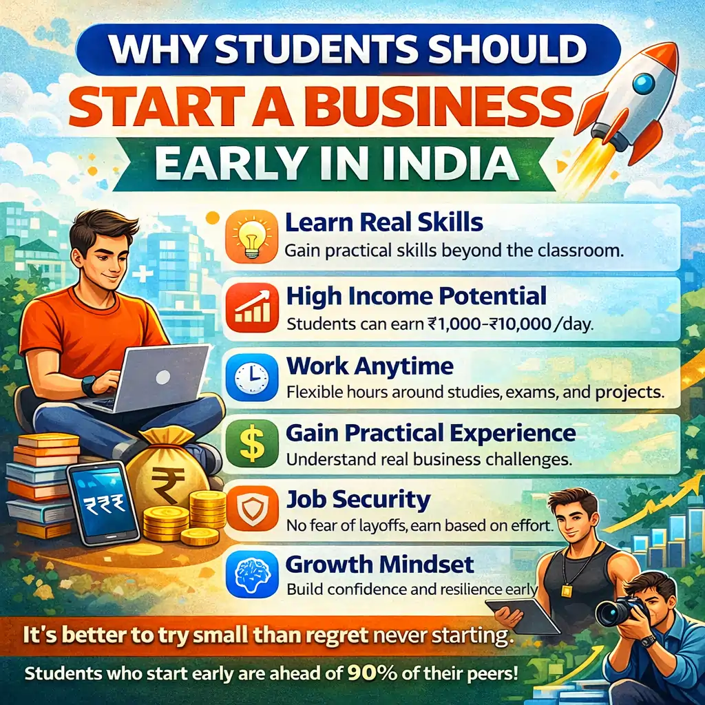 Start a business early in India